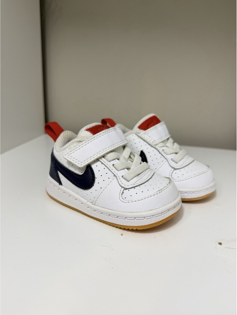 Nike Toddler Kids Size 3 C Court Borough Low 2 Athletic Sneaker Shoes BQ5453-110